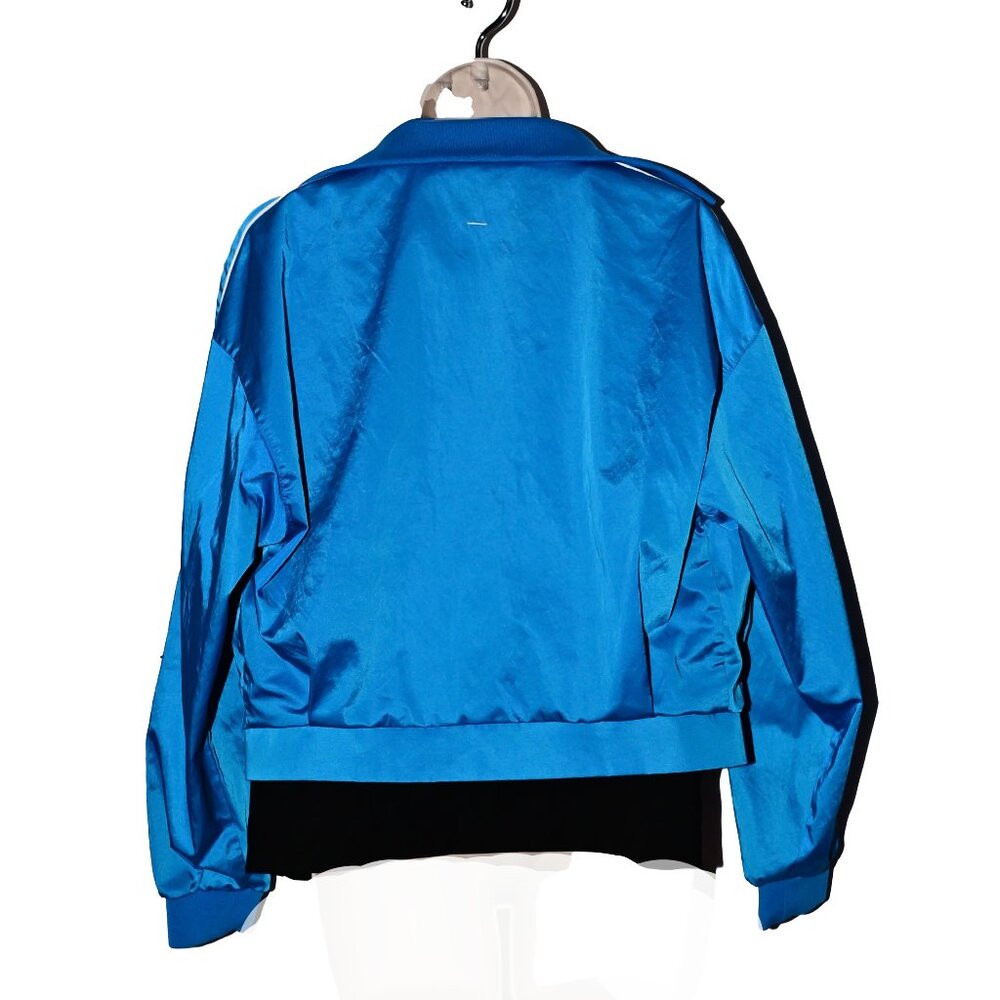 ZARA Satin Bright Blue Track Jacket, varsity jacket Size Small - Picture 3 of 4